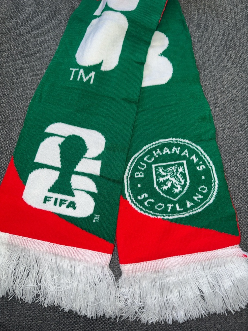 FIFA 26 World Cup Supporter Scarf green red